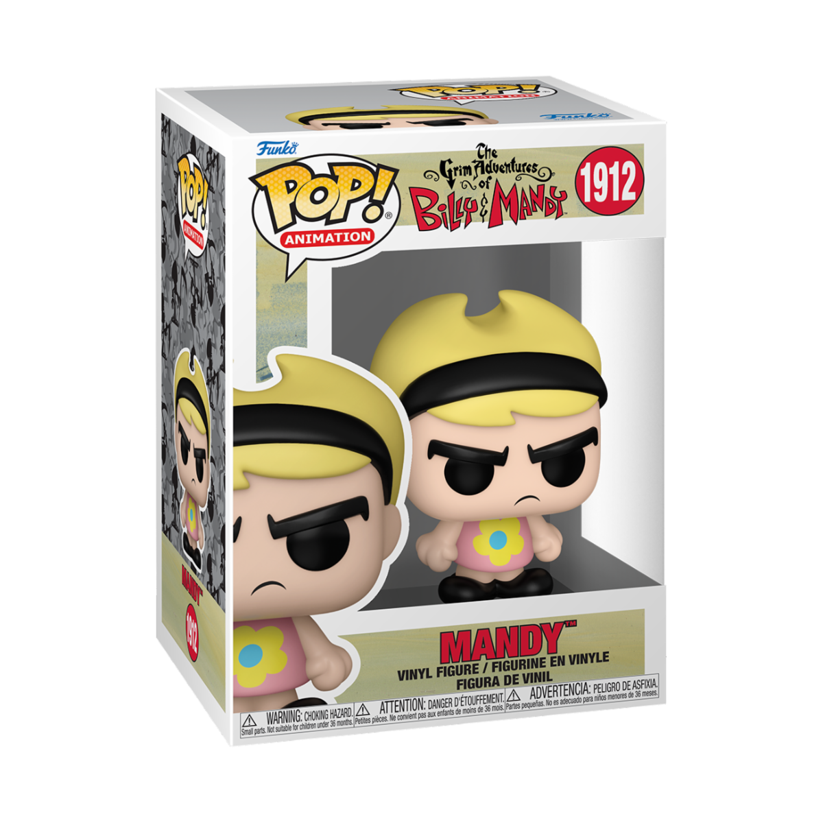 THE GRIM ADVENTURES OF BILLY & MANDY - POP FUNKO VINYL FIGURE 1912 MANDY 9CM