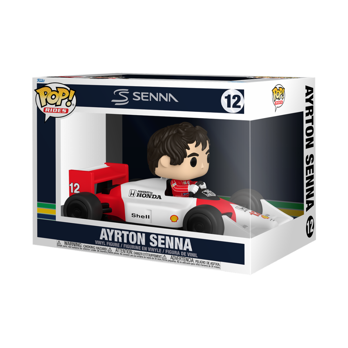 RACING: SENNA - POP FUNKO RIDE SUPER DELUXE VINYL FIGURE 12 SENNA (MCLAREN) 15CM