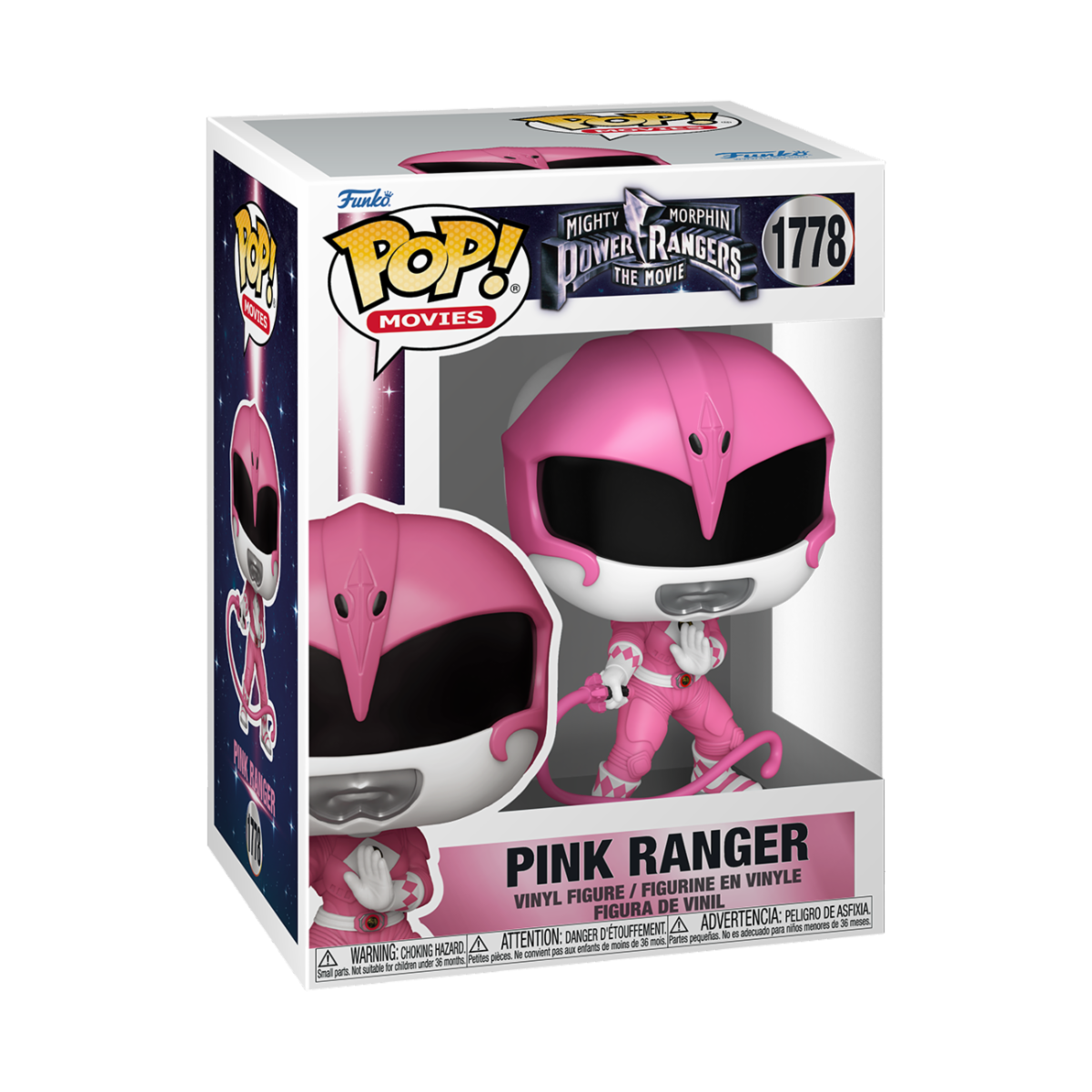 MIGHTY MORPHIN POWER RANGER: THE MOVIE - POP FUNKO VINYL FIGURE 1778 PINK RANGER 9CM