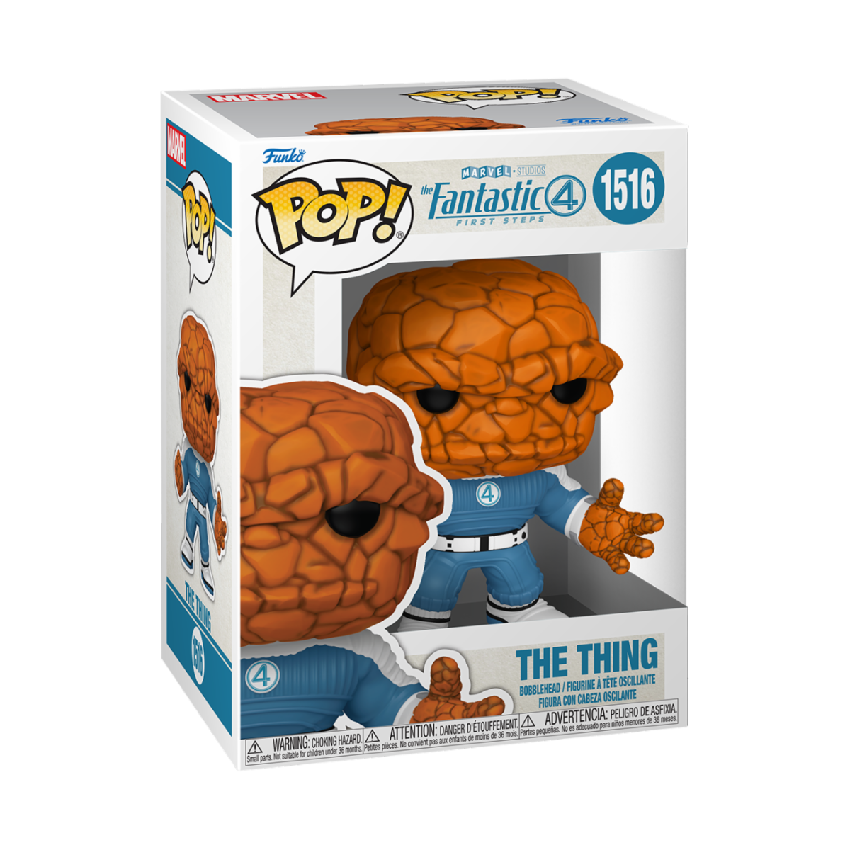 MARVEL: THE FANTASTIC FOUR: FIRST STEPS - POP FUNKO VINYL FIGURE 1516 THE THING 9CM