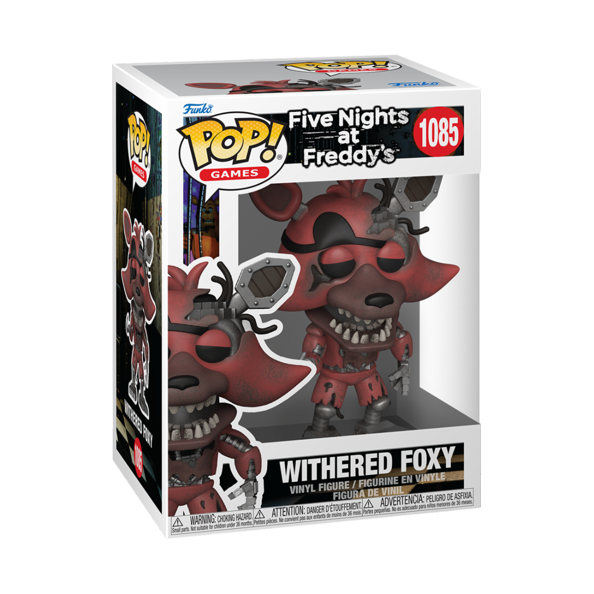 FIVE NIGHTS AT FREDDY'S - POP FUNKO VINYL FIGURE 1085 WITHERED FOXY 9CM