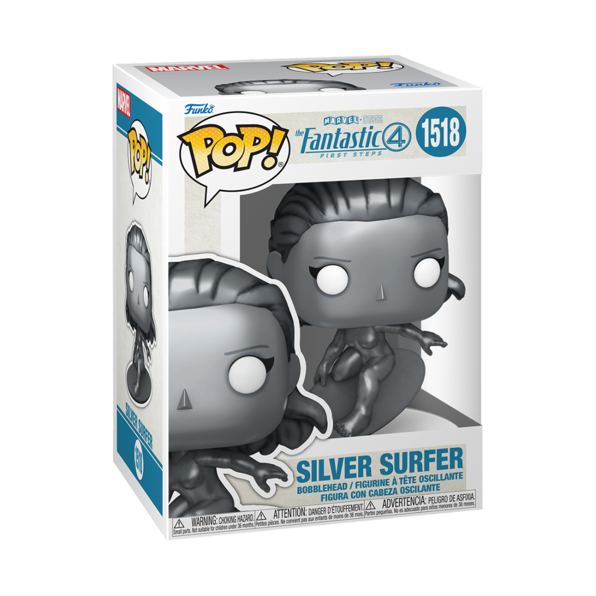 MARVEL: THE FANTASTIC FOUR: FIRST STEPS - POP FUNKO VINYL FIGURE 1518 SILVER SURFER 9CM
