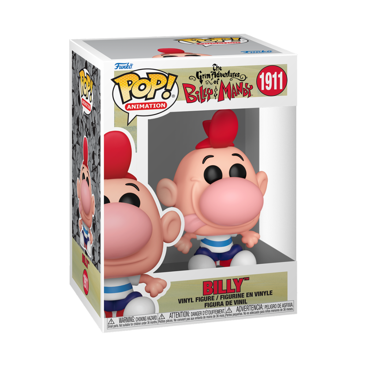 THE GRIM ADVENTURES OF BILLY & MANDY - POP FUNKO VINYL FIGURE 1911 BILLY 9CM